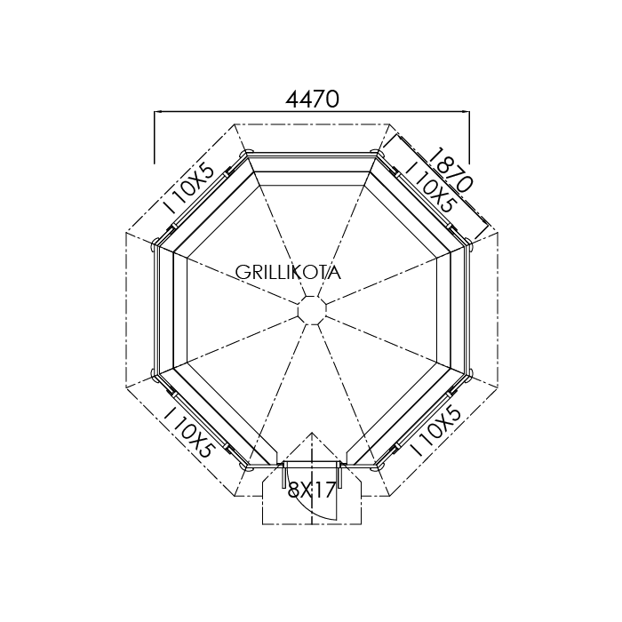 Grillk&aring;ta XL-Deluxe (17 m&sup2;)